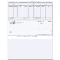 Payroll Checks - Middle Position - Blank Bottom Stub - Formatted For ...